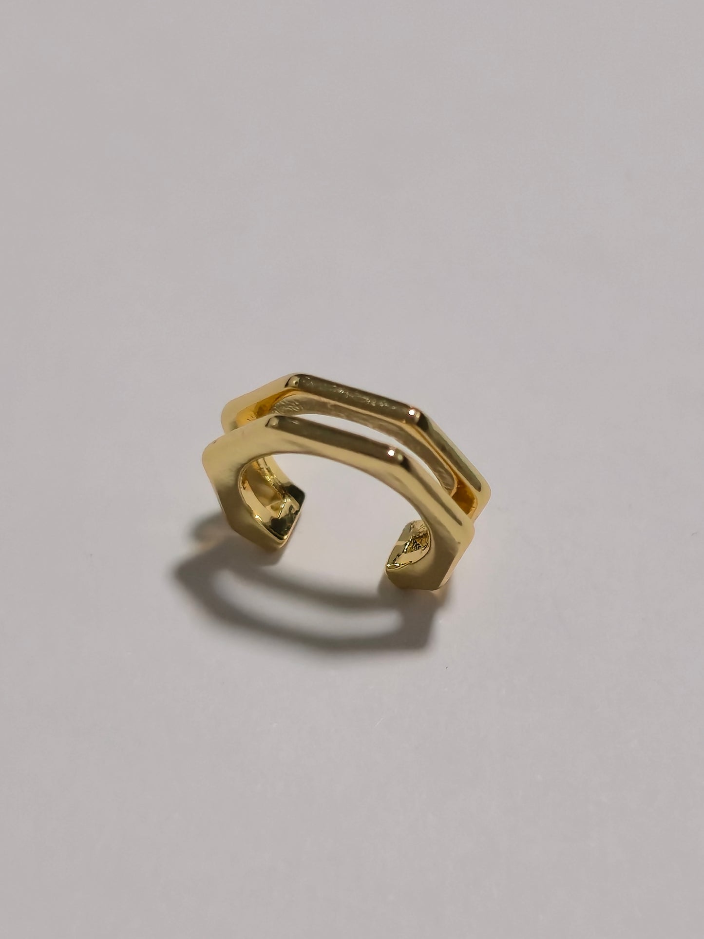 Earcuff Duplo Dourado