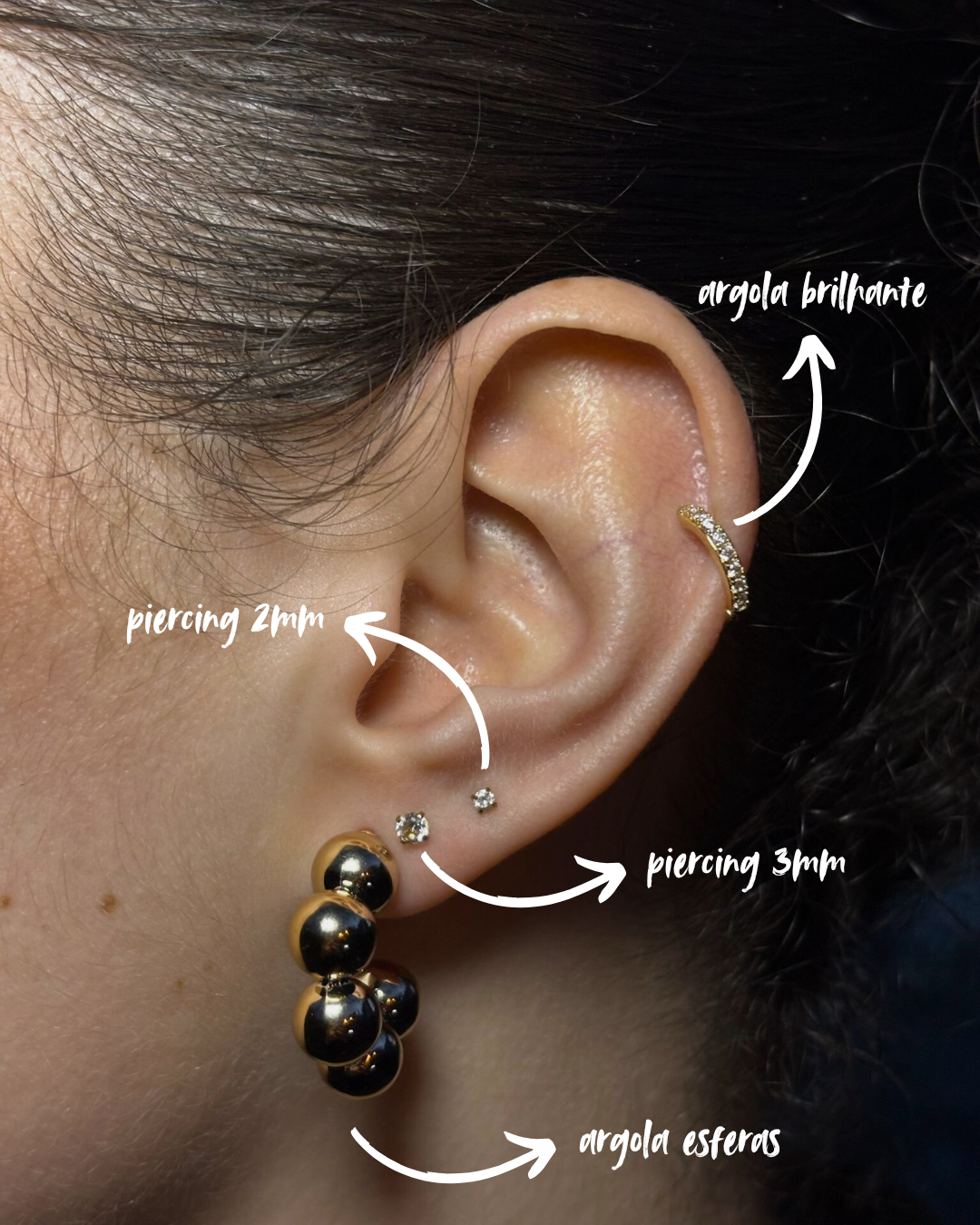 Piercing com Brilhante