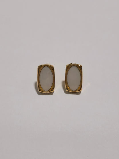 Brincos Pedra Marfim