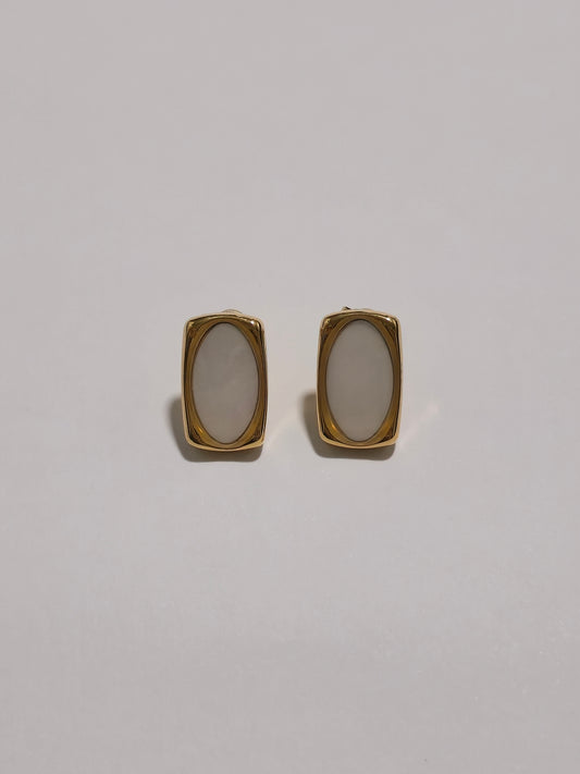 Brincos Pedra Marfim