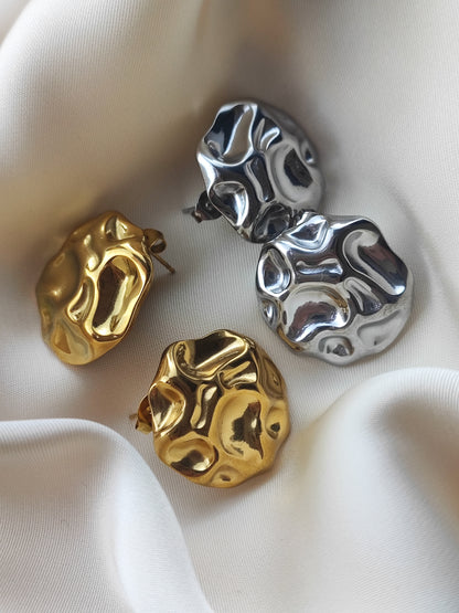 Brincos Efeito Enrugado