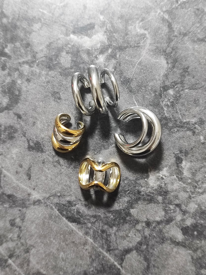 Triplo Earcuff Prateado