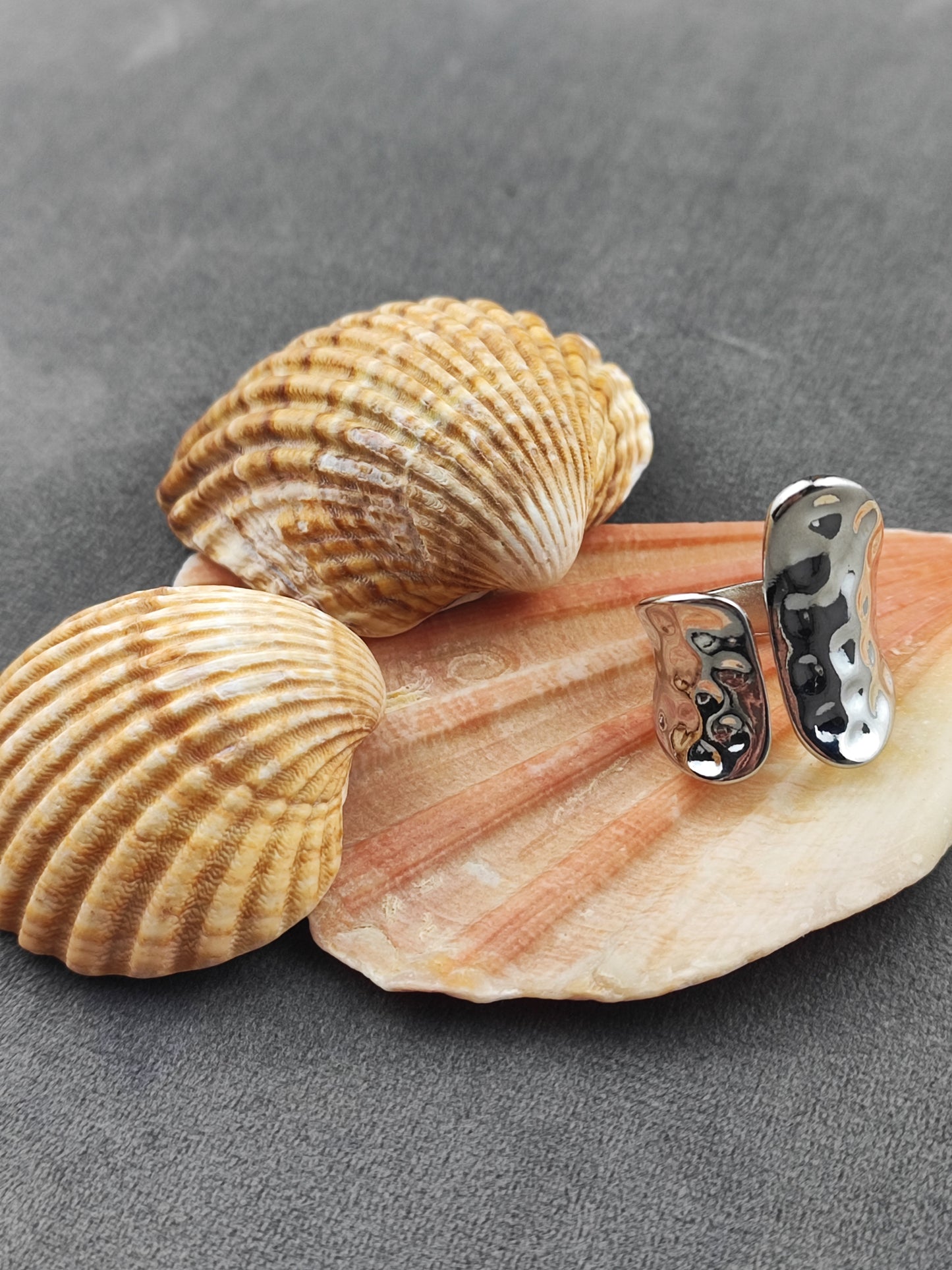 Anel Assimétrico Prateado