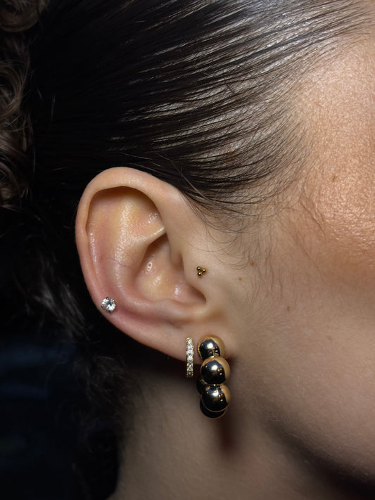 Piercing com Brilhante